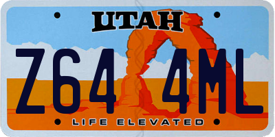 UT license plate Z644ML