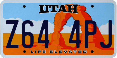 UT license plate Z644PJ