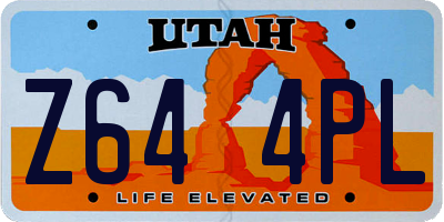 UT license plate Z644PL