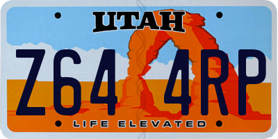 UT license plate Z644RP
