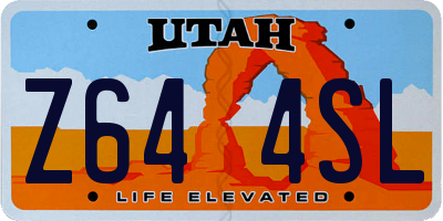 UT license plate Z644SL