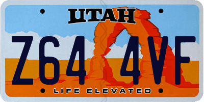 UT license plate Z644VF