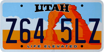 UT license plate Z645LZ