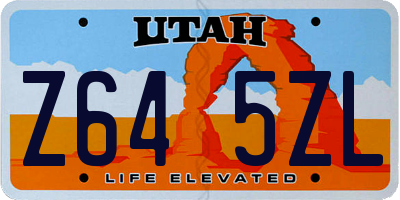 UT license plate Z645ZL