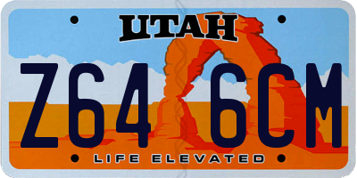 UT license plate Z646CM