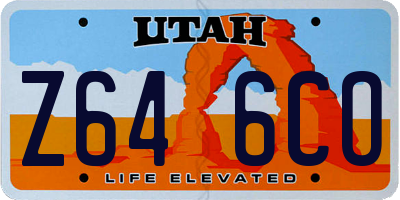 UT license plate Z646CO