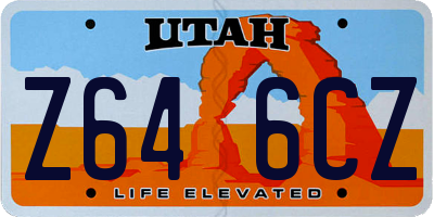 UT license plate Z646CZ