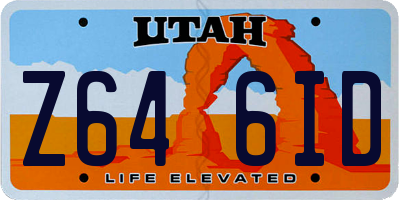 UT license plate Z646ID