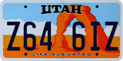 UT license plate Z646IZ