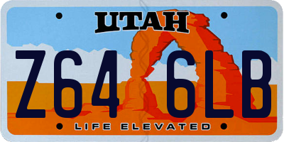 UT license plate Z646LB