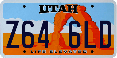 UT license plate Z646LD