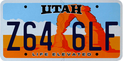 UT license plate Z646LF