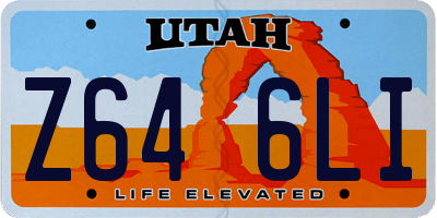 UT license plate Z646LI