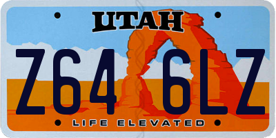 UT license plate Z646LZ