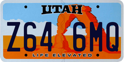 UT license plate Z646MQ