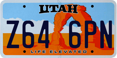 UT license plate Z646PN