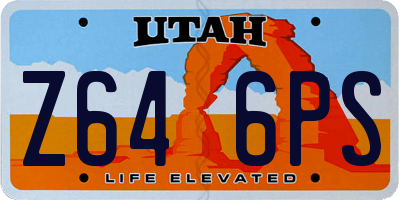 UT license plate Z646PS
