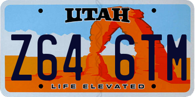 UT license plate Z646TM