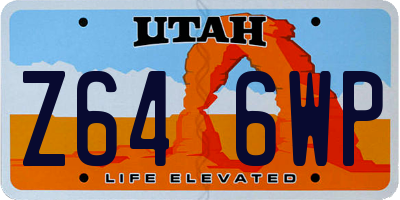 UT license plate Z646WP