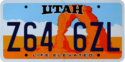 UT license plate Z646ZL
