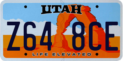 UT license plate Z648CE