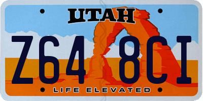 UT license plate Z648CI