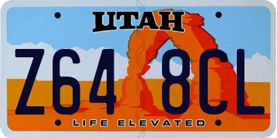 UT license plate Z648CL