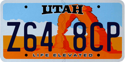 UT license plate Z648CP