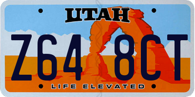 UT license plate Z648CT