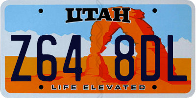 UT license plate Z648DL