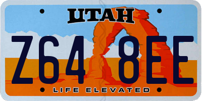 UT license plate Z648EE