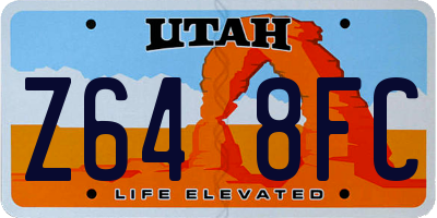 UT license plate Z648FC