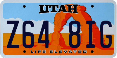 UT license plate Z648IG