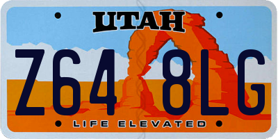 UT license plate Z648LG