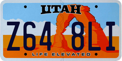 UT license plate Z648LI