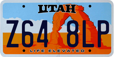 UT license plate Z648LP