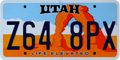 UT license plate Z648PX