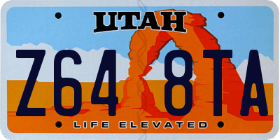 UT license plate Z648TA