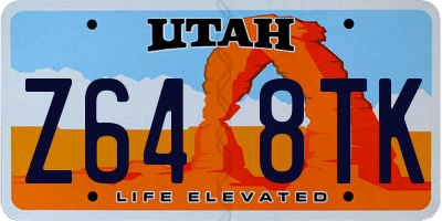UT license plate Z648TK