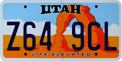 UT license plate Z649CL