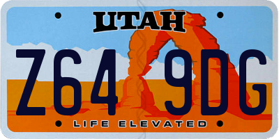 UT license plate Z649DG
