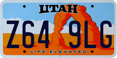 UT license plate Z649LG