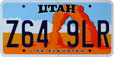 UT license plate Z649LR