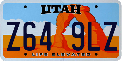 UT license plate Z649LZ