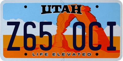 UT license plate Z650CI