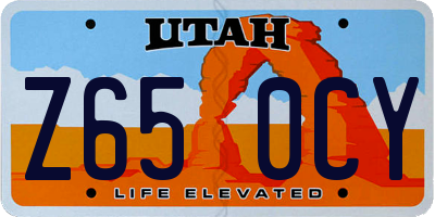 UT license plate Z650CY