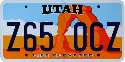 UT license plate Z650CZ