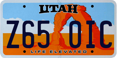 UT license plate Z650IC