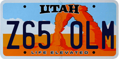 UT license plate Z650LM