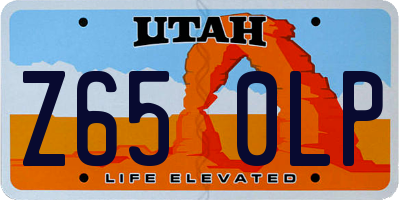 UT license plate Z650LP